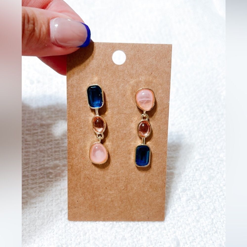 Crystal drop earrings M178